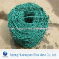 El alambre de púas sumergido caliente pvc cubrió la fábrica del alambre de hierro de púas alambre de púas galvanizado